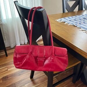 Pre-Owned, Preston & York Sassy Red Leather Purse-Handbag
